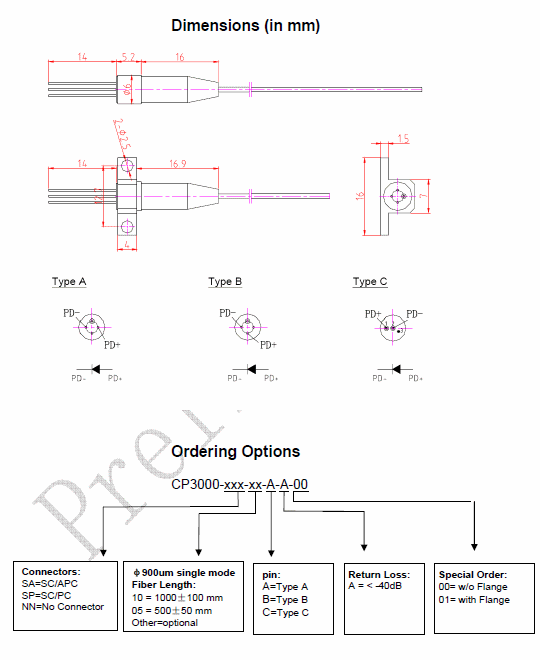 3GHz coaxial PD